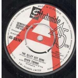   CAT SONG 7 INCH (7 VINYL 45) UK STATESIDE 1962 DAVID THORNE Music