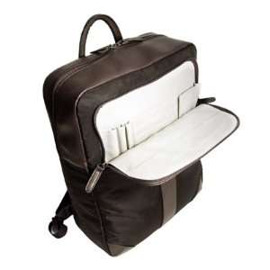 miim 14/15 Inch Backpack (Black/Trim Brown Leather) GATEWAY Laptop 