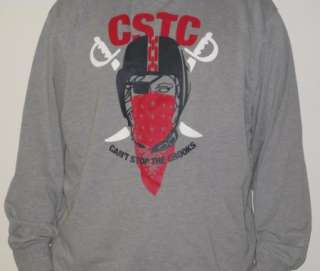 Crooks & Castles Grey CSTC Raider Crewneck Sweatshirt  