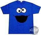 Sesame Street Cookie Monster Blue Face XXL 2XL T Shirt