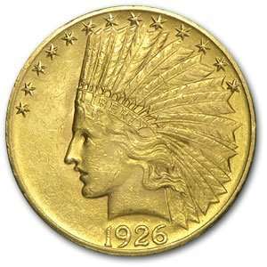  $10.00 Indian U.S. Gold Coins   (Almost Uncirculated or 