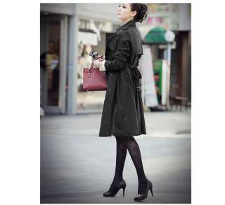 NEW Womens Double breasted Trench Coat/Jacket 08  
