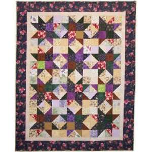  Easy quilt pattern for throw or queen size uses Ta Da Half Square 