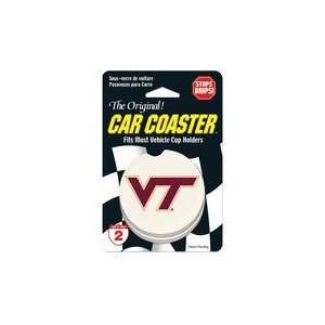 Virginia Tech VT Hokies Car Coasters Cup Holder Absorbent Coasters Two 