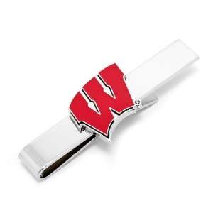    University of Wisconsin Badgers Tie Bar CLI PD WISC TB: Jewelry