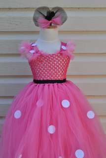 MINNIE MOUSE pink Tutu Dress birthday photograph baby shower party 