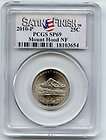 PCGS 2010 D SP69 Yellowstone Quarter Satin Finish  