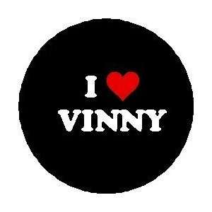  VINNY Pinback Buttons 1.25 Heart Pin / Badge JERSEY SHORE Everything