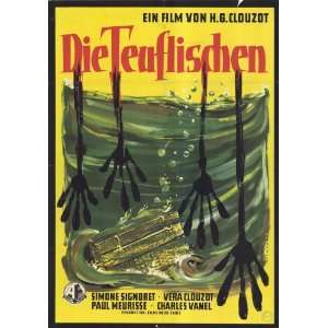 Diabolique (1955) 27 x 40 Movie Poster German Style A