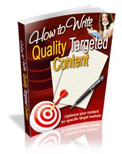   WRITING MARKET WRITE QUALITY TARGETED CONTENT AND ATTRACT A LARGE