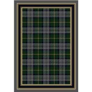  Milliken Magee Plaid Emerald Lapis II C7006 Runner 2.40 x 