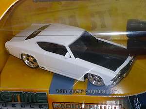 JADA BIGTIME MUSCLE 69 CHEVY CHEVELLE SS 1:32 WHITE BLACK  