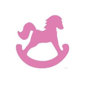  Pink Rocking Horse Giclee Poster Print: Home & Kitchen