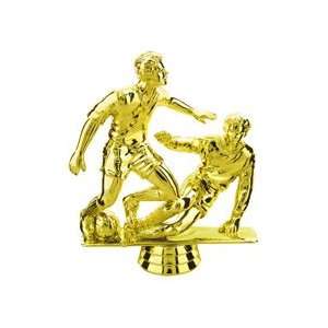  Gold 5 Male Double Action Soccer Trophy Figure Trophy 