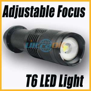   LED Zoomable Adjustable Focus 3Mode 1000 Lumen Flashlight Torch+clip