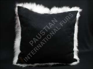 312 Arctic marble fox fur pillow luxurious fur pillow  
