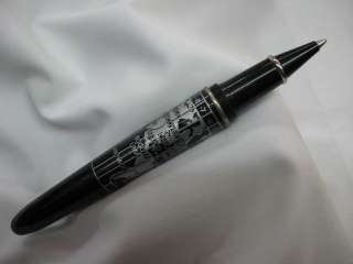 Daniel Hechter Black With silver worldmap BallPoint Pen  