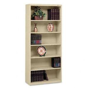  Tennsco Metal Bookcase, 6 Shelves, 34 1/2w x 13 1/2d x 78h 