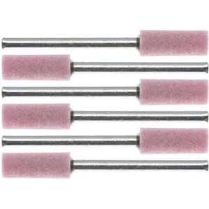  6pc Pink AO Cylinder Grinding Stone 1/8 inch shank