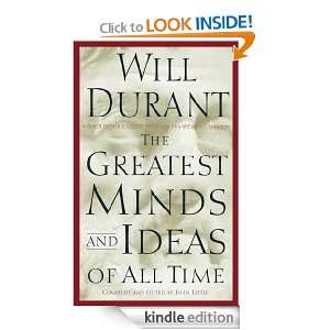   Minds and Ideas of All Time Will Durant  Kindle Store
