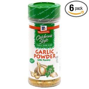 McCormick California Style Coarse Grind Blend Garlic Powder with 