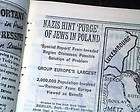 JEWISH HOLOCAUST Poland Atrocities 1939 World War II W
