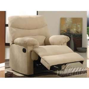  Wildon Home 626 Plush Recliner in Beige