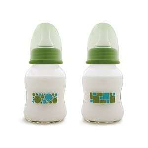  Green To Grow glass bottles 4oz twin pack Baby