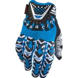   Racing Evolution Youth Boys MX Motorcycle Gloves   Blue/White / Size 6