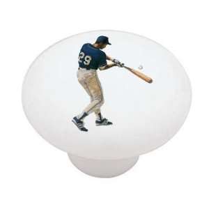 Baseball Player Designated Hitter Decorative High Gloss Ceramic Drawer 