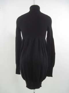 SPORTMAX Black Turtleneck Sweater Dress Sz S  