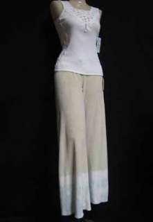 Claire Pettibone Tie Dye khaki/aqua/white Yoga Small  