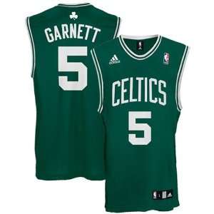  adidas Boston Celtics #5 Kevin Garnett Green Replica 
