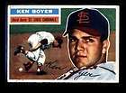 1956 TOPPS #14 KEN BOYER CARDINALS GB VG+ 37172