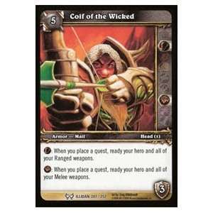 World of Warcraft Hunt for Illidan Single Card Coif of the Wicked #207 
