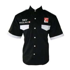 Saturn Sky Redline Crew Shirt Black and White  Sports 