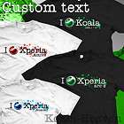 New Sony Xperia S, Arc S, X 10, Mini, Play Custom Text Logo T Shirt S 