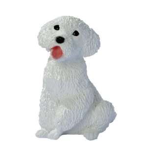  White Poodle Puppy Dog Statue Sculpture Figurine: Home 