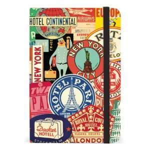  Cavallini 4 by 6 Inch Vintage Travel Small Notebook, 256 