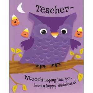  Halloween Card Teacher  Whooos Hoping That You Have a 