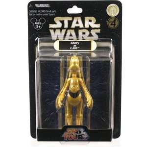 Disney World Star Wars Goofy C 3PO Action Figure NEW  