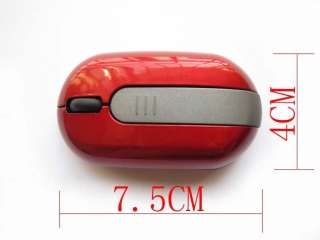 Mini Red 2.4G USB Wireless Optical Mouse Mice For Notebook PC MAC 