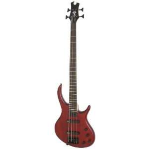  Epiphone Toby Deluxe IV 4 String Bass Guitar, Satin Walnut 