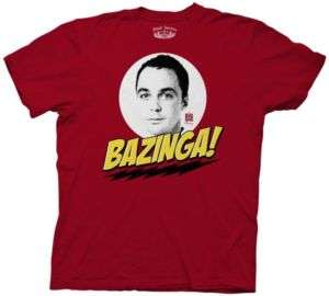 The Big Bang Theory TV Show Bazinga Adult Shirt  