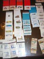 100 + LOT VINTAGE MATCHBOOKS CARS AUTOMOBILES TRAINS ,BOATS AWESOME 