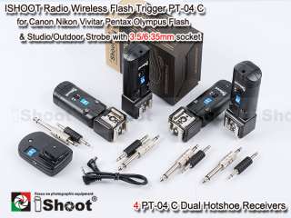 Wireless Remote Control Flash Trigger PT 04 f Canon Nikon Metz&Studio 