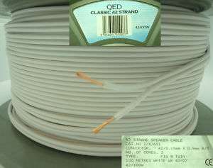 QED Classic 42 Strand Speaker Cable Sold by the foot  