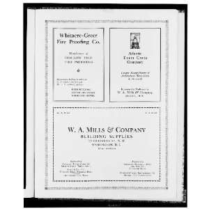  Ads,Whitacre Greer Fire Proofing Co,WA Mills & Company 