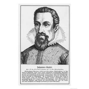 Johannes Kepler German Astronomer Subject Giclee Poster Print, 18x24 