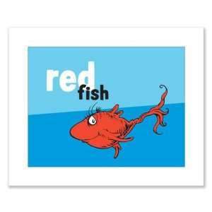  Dr. Seuss Red Fish Color Band Print 8 x 10 Toys & Games